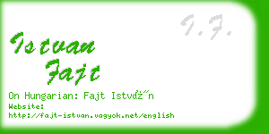 istvan fajt business card